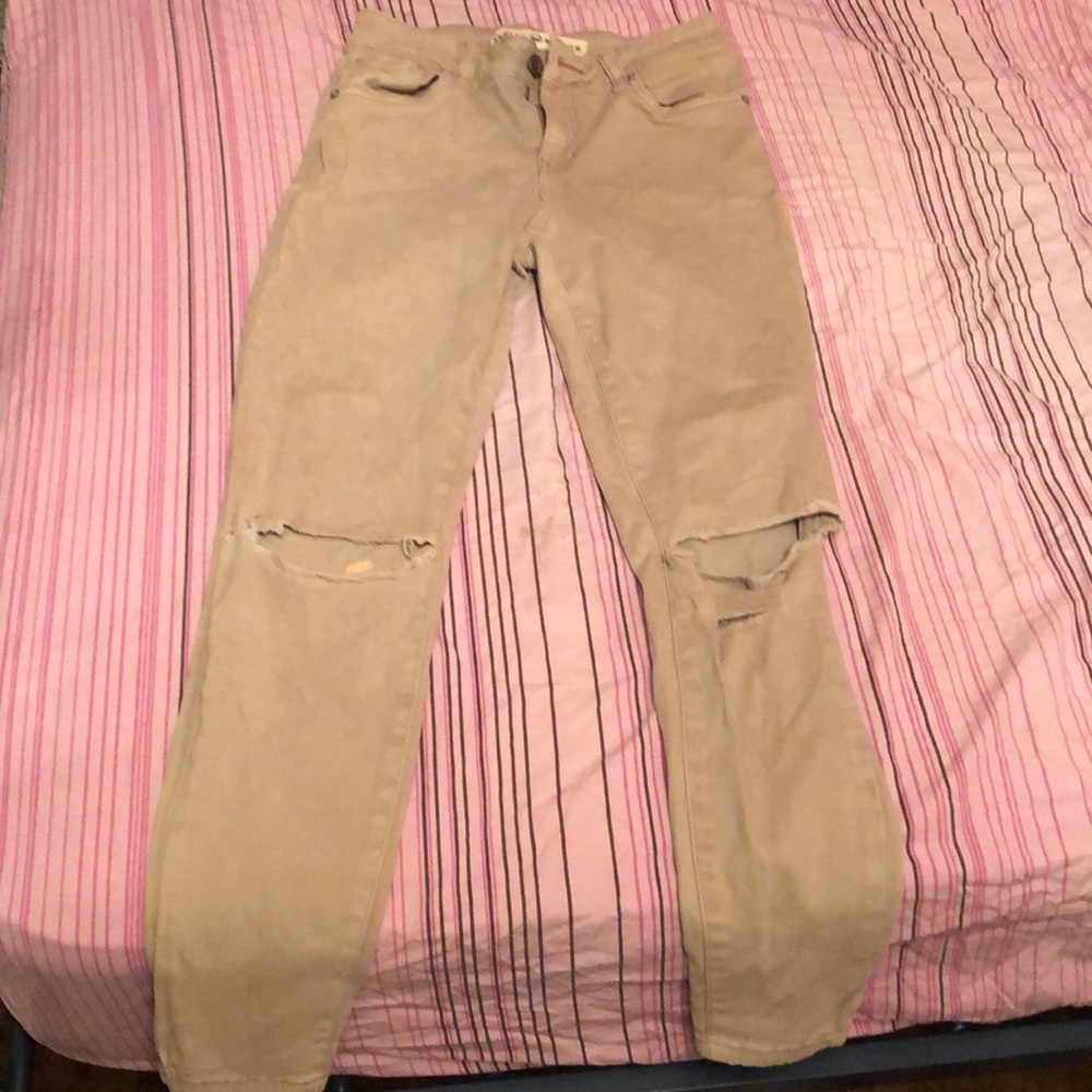 Ashley mason khaki jeans.
